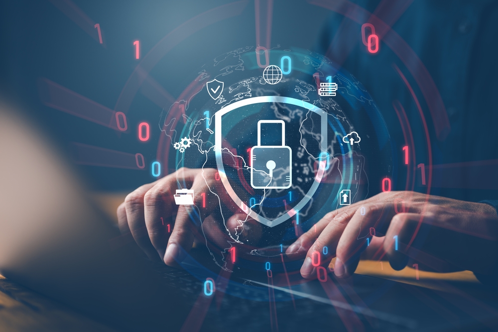 Cybersecurity,And,Privacy,Concepts,To,Protect,Data.,Lock,Icon,And